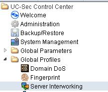 1 Server Interworking - Avaya Click the Add Profile button (not shown) to add a new profile or select an existing interworking