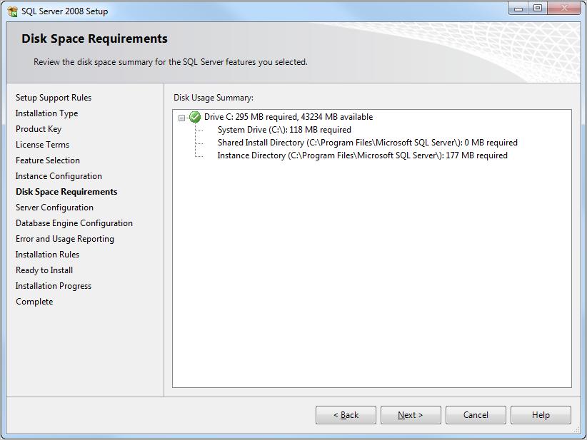 Installing SQL Server 2008 R2 Express Edition SP1 The server name that appears when you run Millennium Server Setup to connect to the database (Chapter 3, Installing Millennium 3 ) depends on the