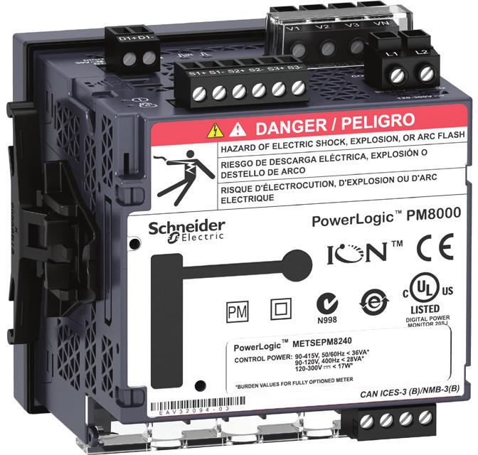 Functions and characteristics PB113687 The PowerLogic meter is a highly accurate, extremely reliale power and energy meter with unmatched flexiility and usaility.