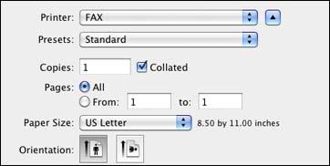 8. If you added a cover sheet to your fax, select a cover sheet style, enter your subject and comment information, then click Next. 9. Click Send to transmit your fax.