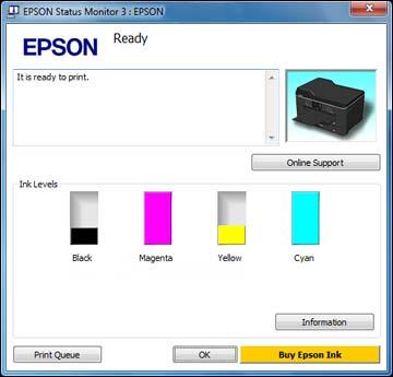 2. Replace or reinstall any ink cartridge indicated on the screen. Note: Depending on the color of the expended cartridge and how you are printing, you may be able to continue printing temporarily.