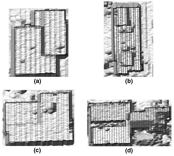 Clearly, the regularization quality is dependent on the point density of the lidar data.
