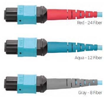 24-F to 3x8-F Modules 8-Fiber MTP Array Cords 40G-SR4 100G MTP 24-F to 3x8-F