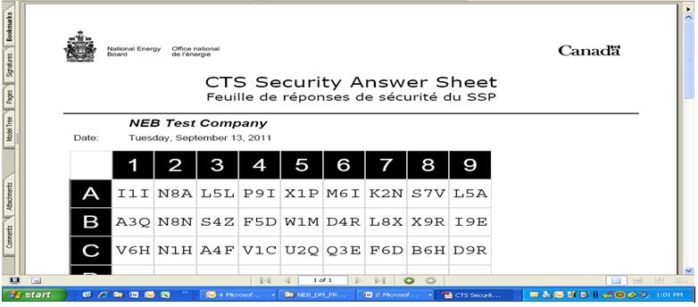 CTS SECURITY ANSWER SHEET AND COMPANY FILING ID E-Mail Example: cts-ssp@neb-one.gc.