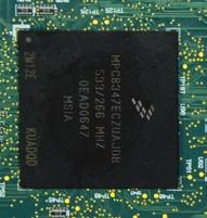A powerful 32-bit microprocessor supports I/O, logic, security, and communications.