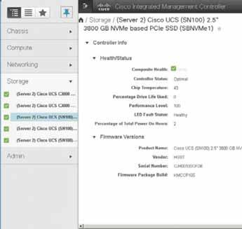 RAID controller information, physical drive and virtual drive