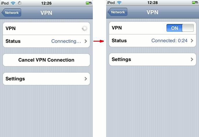 Start Trust Connect VPN connection.