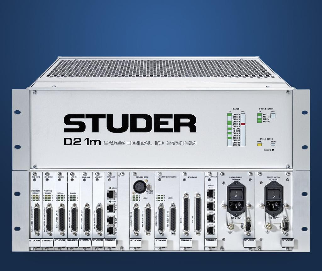 Studer D21m I/O System