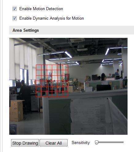 Network Camera User s Manual 56 (2) Check the checkbox of Enable Motion Detection.