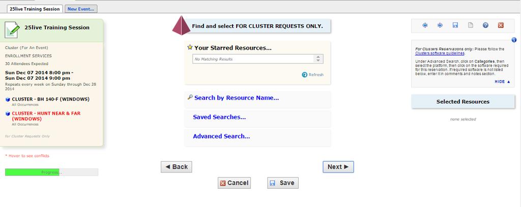 Find and Software FOR CLUSTER REQUESTS ONLY For Clusters Reservations only: Please follow the Clusters software guidelines. Under Advanced Search, click on Categories, then select the platform.