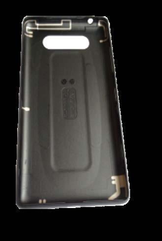 Application SmartPhone Cover 3DP of antennas on cosmetic/visual smart phone cover Main, Diversity, GPS, WiFi and BT antennas printed inside of cover