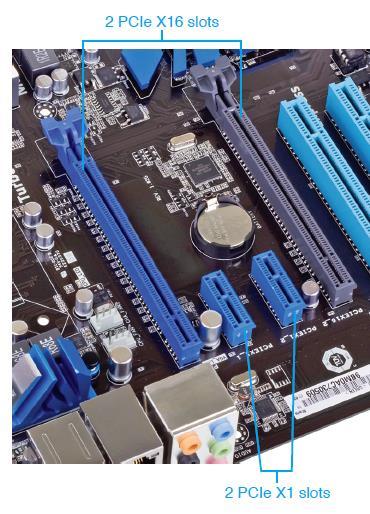 PCIe Slots > A PCIe x1 adapter can fit in an x1 or higher slot > A PCIe x8 adapter can fit in an x8 or higher slot > Just