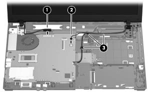 Remove the display on 39.6-cm (15.6-in) computers: 1. Orient the computer in its normal position, face up with the display open as far as it will comfortably go.