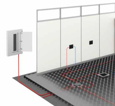 through modular connections. Pathways Modular Power is approved for use in air handling spaces and may be used in raised floors or ceiling plenums.