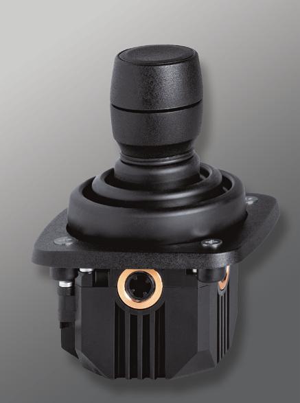 Joystick with grip Multi-axial miniature joystick based on Hall Effect technology J.