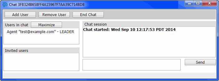 Using the Softphone Working with Chat Sessions Initiating Chat Sessions You can initiate a chat session and invite one or more users. 1 Click Chat > Create Chat Session.