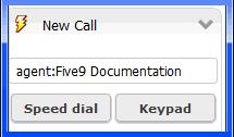 Processing Calls Dialing Calls 5 Optionally, select a campaign.