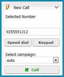 For more information, see Using Campaign Features. 6 Click Call.