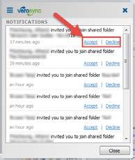 3 SHARING AS A SUBSCRIBER In addition to having full editing capabilities to the files and folders shared with them, subscribers to a shared folder can do the following: 4.3.1 JOIN A SHARED FOLDER