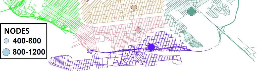Case Study of gas station allotments on Brooklyn Our experiments used a Brooklyn, NY road map consisting of 7,407 nodes and 24,980