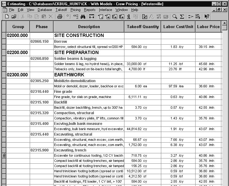 31 Section 6 Work with the Spreadsheet The Spreadsheet Window The spreadsheet window