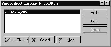 Work with the Spreadsheet Section 6 33 Icon Command Purpose Scan Lets you find incomplete items in the spreadsheet. What s This? Displays Help for a button, command, or window.
