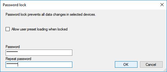 Having confirmed the dialog entry with OK, the device s new status Locked - will then be displayed. From this point it will no longer be possible to make any additional changes to the device settings.