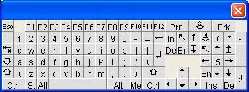 Opens up the Menu for the Soft-Keyboard. Show Figure 5-12. Soft Keyboard Pops up the Soft-Keyboard.