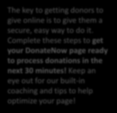 The 3 Steps to Online Fundraising Success Log in to your account and follow along with this guide to get started now!
