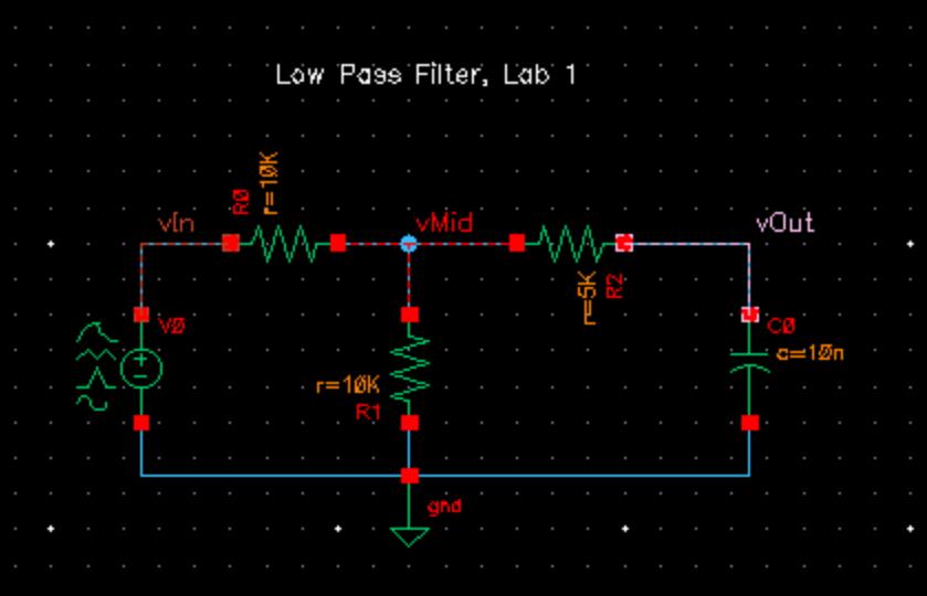 those simulations to work, I provided appropriate input stimuli. For DC simulation, in the DC voltage box, I made the input for the dc analysis to be one.