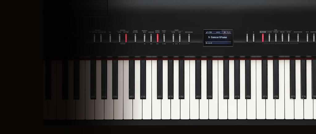 selectable temperament key Stretched [FP-80] Preset, User (adjustable in individual notes: -50.0 +50.