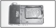 To charge your battery, follow one of the steps below: First, open the battery compartment on the side of the camera.