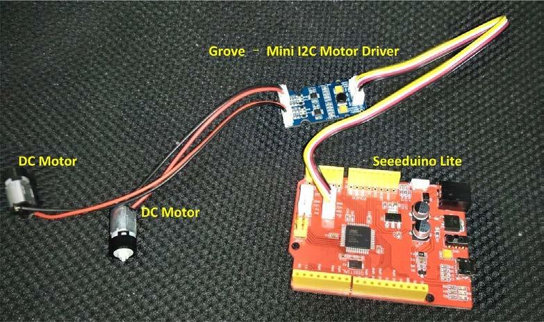 Software Work The Grove - Mini I2C Motor Driver can control motor which is based