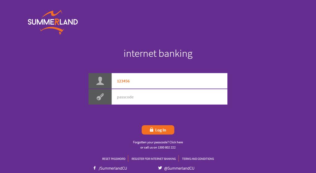 3. Logging On to Internet Banking To use Internet Banking click on Internet Banking from the Bank Online toolbar on the right hand side