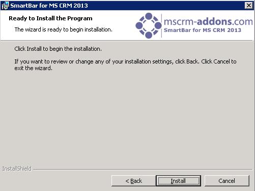 3.1.3 Confirm Installation To start the installation, click on [Install].