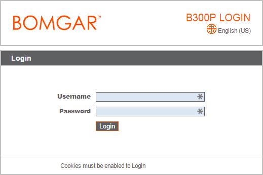 Enter the default username and password and click Login. Default Username: admin Default Password: password Upon initial login, you will be prompted to change your appliance administration password.