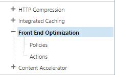 Front End Optimization The front end optimization feature set makes NetScaler an extremely capable optimization device by implementing enhanced optimization routines for specific front end entities