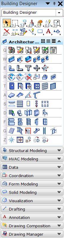 For example, in a task interface, an assortment of commonly used tools and commands for many different modeling operations are simultaneously available in one location.