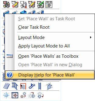 Task Interface Tool Help Users can right-click tool help within the Task Based Interface to learn more about a command or function.