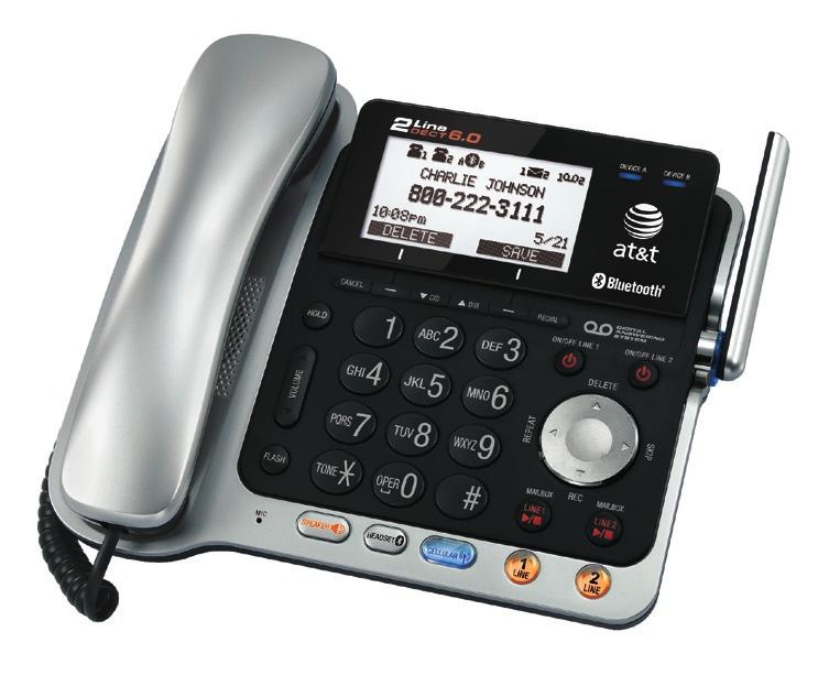 Cordless Headset Caller ID Displays on Handset and Base Accessory Handset Requires TL86109 Base to Operate