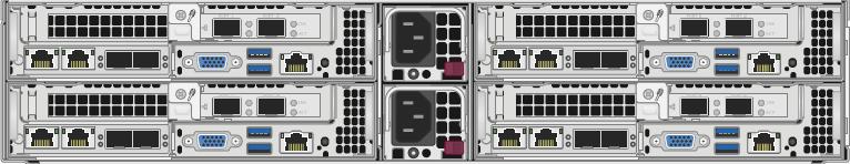 H300E-2x4, H500E-2x4 and H700E-2x4 Front: 4 Storage