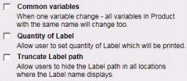 Chapter 3-20 Installation Guide Once the label is added you can click on it to bring up its variable options.
