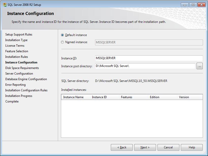 Install SQL Server 6 In the Feature Selection page, select the features you want to install.