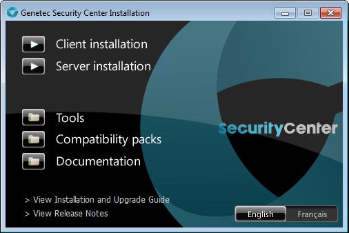 Install Security Center Client Install Security Center Client The Security Center Client installation option installs Config Tool and Security Desk. By default, both client applications are installed.