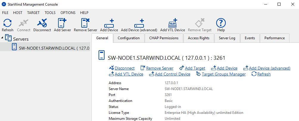 Configuring Shared Storage NOTE: StarWind Management Console cannot be installed on an operating system without a GUI. You can install it on Windows Desktop 7, 8, 8.