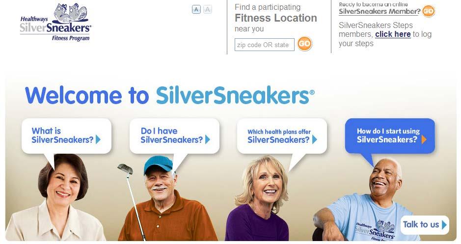 SilverSneakers + The SilverSneakers Fitness Program is available at no additional cost and offers Blue Medicare HMO and Blue Medicare PPO