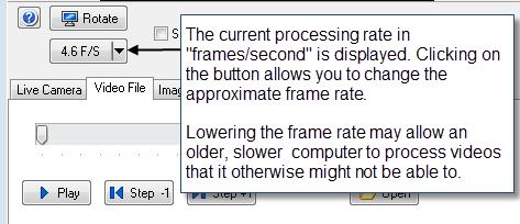There is a new Frames/Second button that shows how many frames per second RSpec is currently