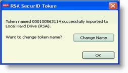 Importing a software token 1. If you are importing a software token from an email attachment: a. Double-click the file attachment, for example token1.sdtid. b.