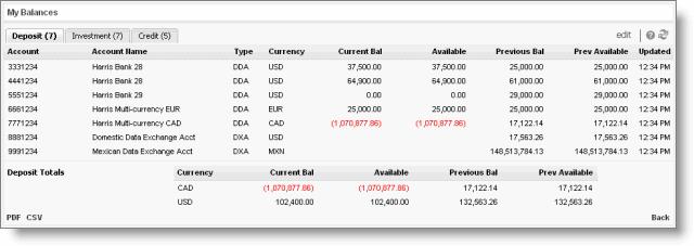 VIEWING YOUR HOME PAGE VIEWING YOUR ACCOUNT BALANCES When the My Balances section is maximized, it displays additional information: What do the columns mean?