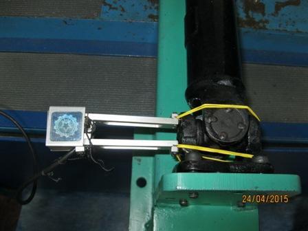 testing machine used to apply torque, from this it observed that the value of maximum stress is